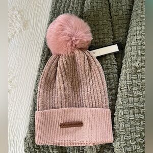 Pink Pom-pom hat
